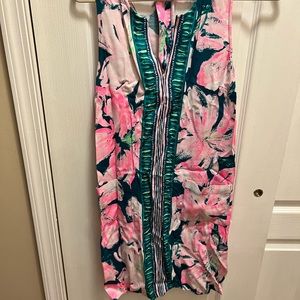 Lilly Pulitzer Green & Pink Shift -size4